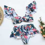 Sandrah Ruffled High Waist Bikini