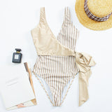 Sexy V Neck One-piece Swimming Suit Swimsuit