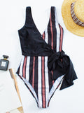 Sexy V Neck One-piece Swimming Suit Swimsuit