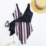 Sexy V Neck One-piece Swimming Suit Swimsuit