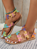 Butterfly Toe Ring Beach Sandals