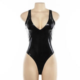 Seductive Noir Leather Bodysuit