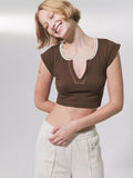 Sleeveless Slim Fitted Ribbed Crop Tops