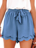 Tie Up Layered Loose Short Pants