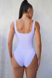 Square Neck Wide Strap Active Bodysuit