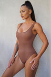 Square Neck Wide Strap Active Bodysuit